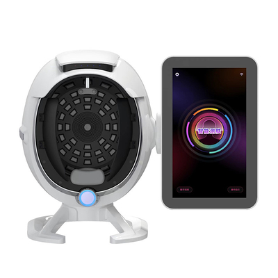a6 Magic Skin Mirror Skin Analyzer AI 3D Skin Scanner Facial Analyzer Wooden Lamp Skin Scanner