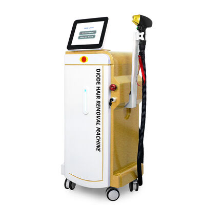 Laserowa maszyna do usuwania włosów o mocy 600 W i długości fali 808 nm, z chłodzeniem lodem i 8-calowym ekranem dotykowym