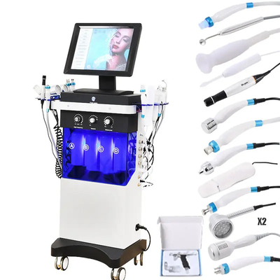 14 w 1 Hydrofacial dermabrasion duży bąbelki tlenowy spray twarzy LED urządzenie odmładzające skórę