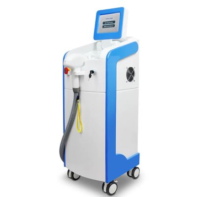 High Power Fiber Coupled 808nm Diode Laser Hair Removal Machine with 15*15mm Spot Size and 110V-130V / 60Hz, 220V-240V / 50Hz Voltage