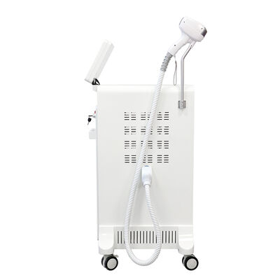 Bezbolesna usunięcie włosów diodowego lasera 808nm Podwójny uchwyt Picosecond Laser Przenośny 3 Waves Three Wavelength Diode Laser Machine