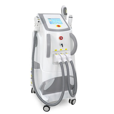 Three-in-One Multi-functional Laser Beauty machine Vertical Three handles Hair Removal Laser Painless Safe Hair Removal Laser Tattoo Removal RF machine