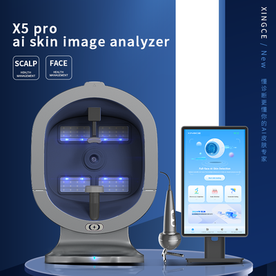 Skaner skóry X5 Pro AI 21-calowy wielozakresowy przyrząd do testowania salonu twarzy