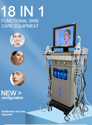 18 w 1 Aqua Exfoliate Oxygen Nourish Repair Facial Bright Spa Profesjonalne urządzenie