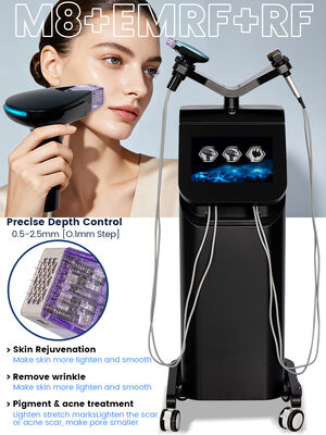 M8 RF Microneedling Beauty Machine z 4 ręcznikami do głębokiej penetracji energii i ściśnięcia skóry